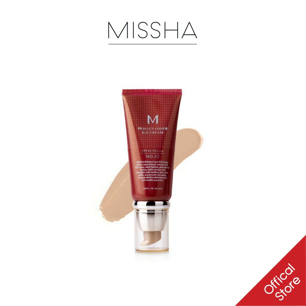 [Mã COSDEP -8% ĐH250k]Gói Sample kem nền BB Cream Perfect Cover Missha No23 2ml