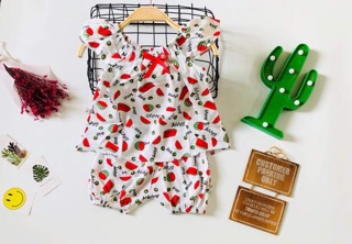 Bộ Lanh lụa Cánh Tiên cho bé gái