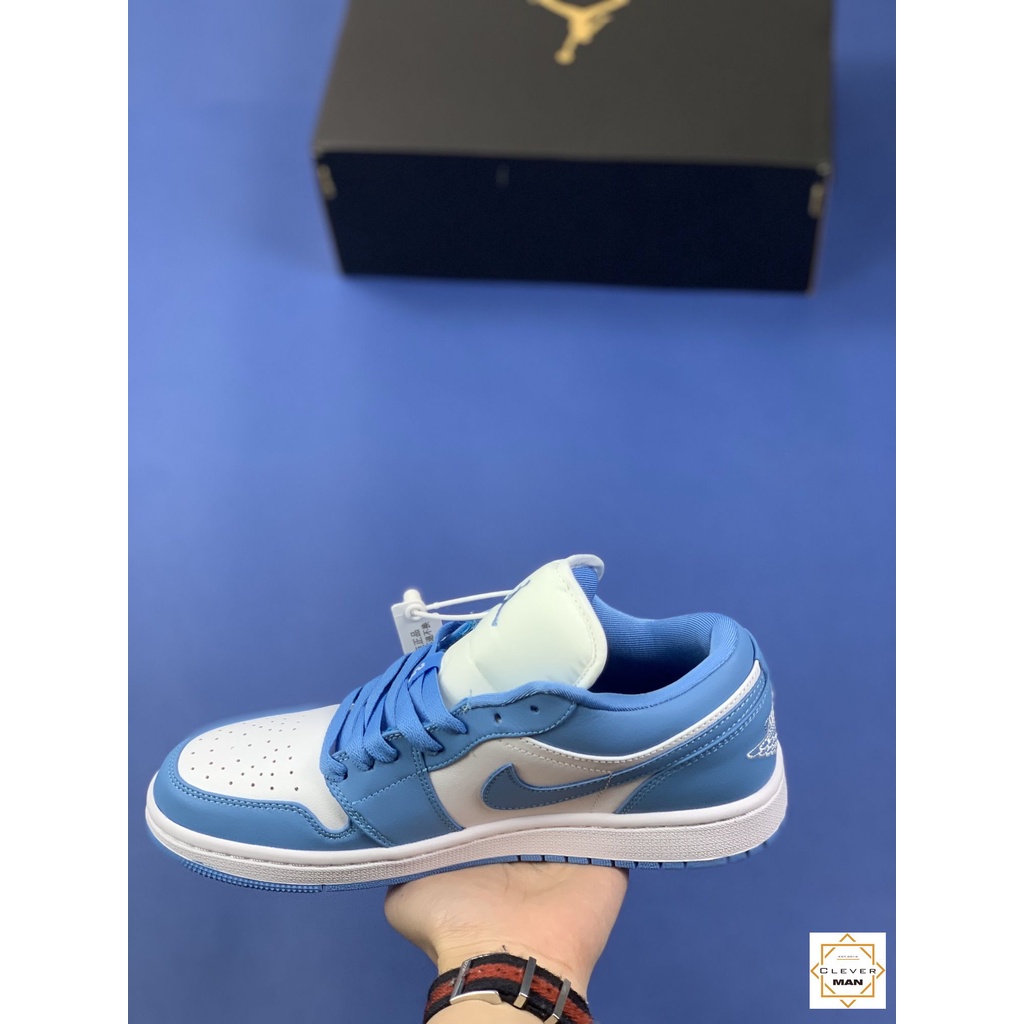 [FREESHIP+FULLBOX] Giày Thể Thao Sneakers AIR JORDAN 1 Low SB UNC Cổ Thấp Màu Xanh Trắng Clever Man Store