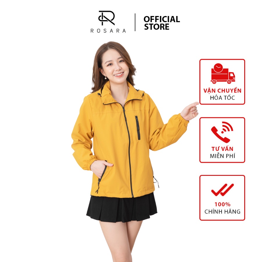Áo khoác gió nữ thu đông 3 màu Rosara B33