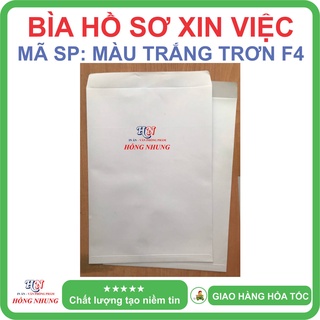 Combo 10 bao hồ sơ trắng, kích thước khổ a4/f4