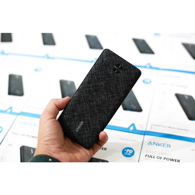 Sạc dự phòng Anker 𝗣𝗼𝘄𝗲𝗿𝗖𝗼𝗿𝗲 𝗠𝗲𝘁𝗿𝗼 𝟭𝟬.𝟬𝟬𝟬 20.000𝗣𝗗 Chính hãng