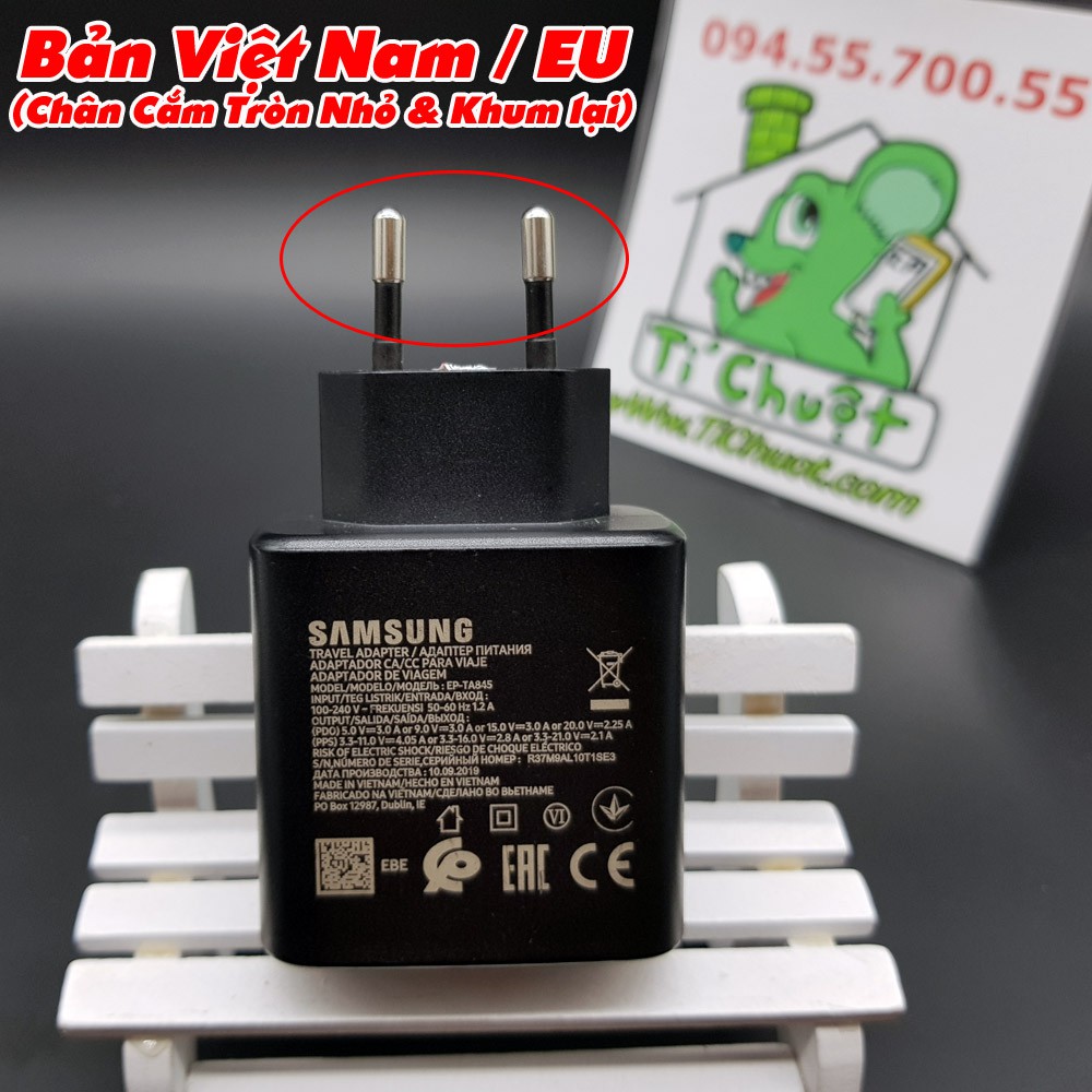 [Chính Hãng] Củ Sạc Siêu Nhanh Samsung 45W ZIN chuẩn PD, QC3.0...