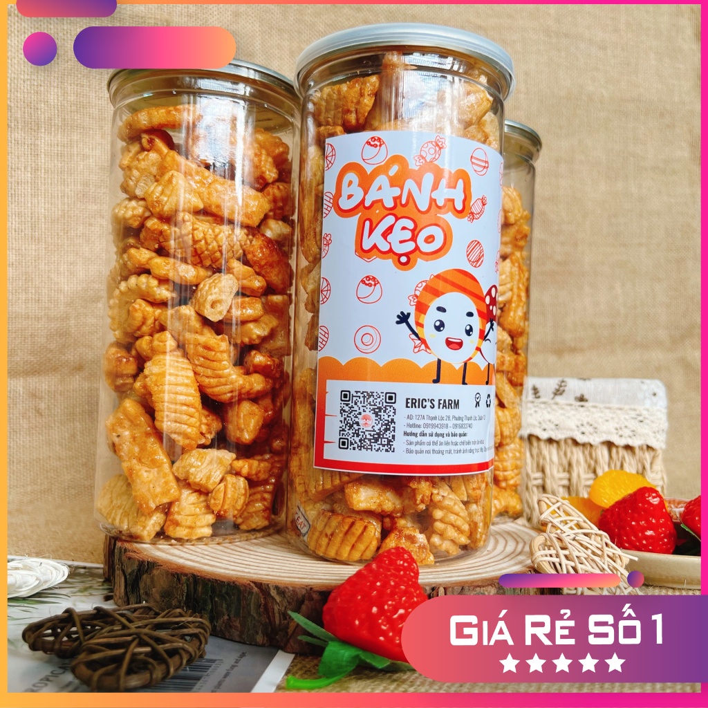 Snack mực Thái lan 200g, giòn rụm, siêu ngon, ăn vặt Eric's Farm