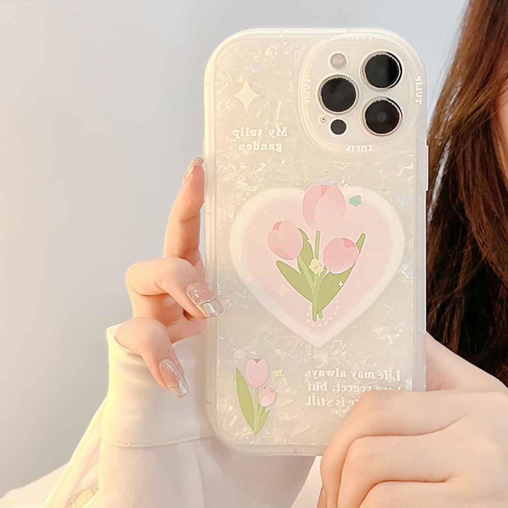 Ốp Điện Thoại TPU Mềm Chống Sốc Hình Hoa Cho iPhone 11 12 13 Pro max mini XS max xr 7 8 se2020 plus