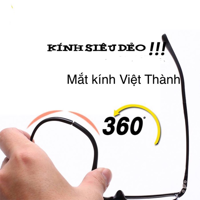 Gọng kính cận vuông cho nam nữ dẻo loại tốt kính cận chân mảnh thời trang DẺO đủ size LOẠI 1