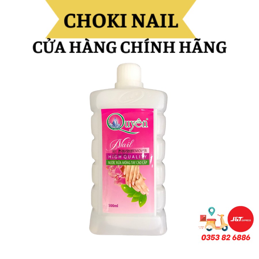 Nước rửa móng Aceton cao cấp tẩy màu sơn nail móng tay móng chân 500 ,1000ml