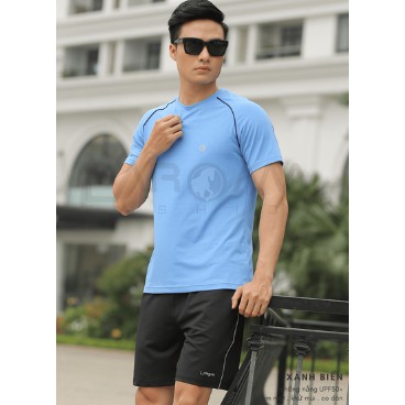 Bộ Thể Thao LA RO MA Cổ Tròn Cao Cấp, Thông Hơi, Mịn Mát