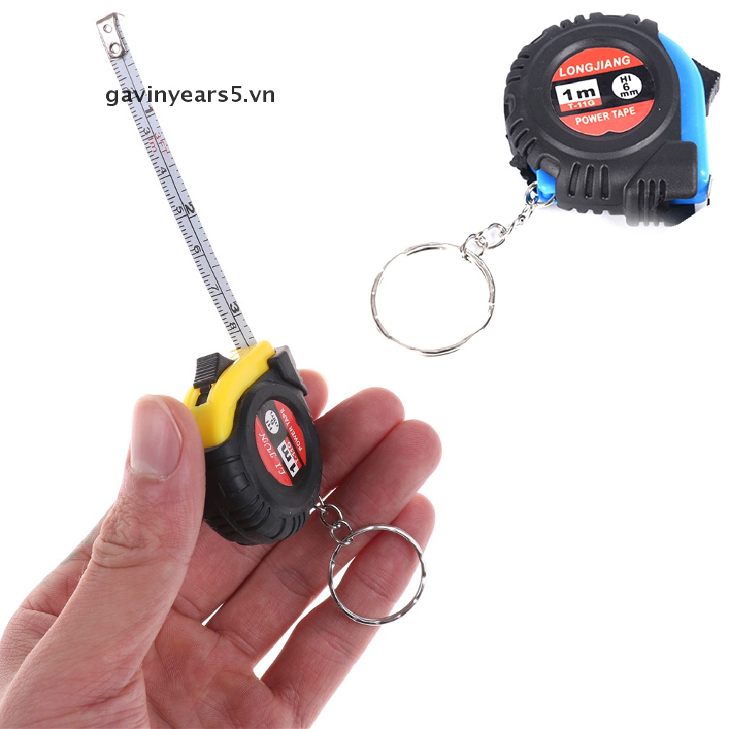 Thước Dây Mini Có Móc Khóa Dài 1m Thiết Kế Nhỏ Gọn Tiện Dụng