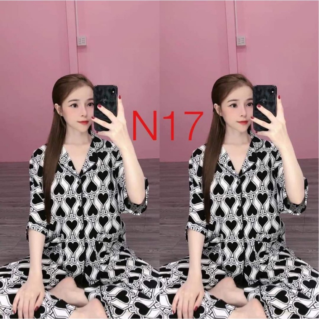 [XẢ KHO] Bộ ngủ pijama quần dài tay lỡ trẻ trung - bộ mặc nhà freezize nhiều màu đẹp hot