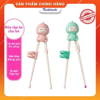 Đũa tập gắp xỏ ngón cho bé Kichilachi chất liệu nhựa ABS cao cấp an toàn cho bé
