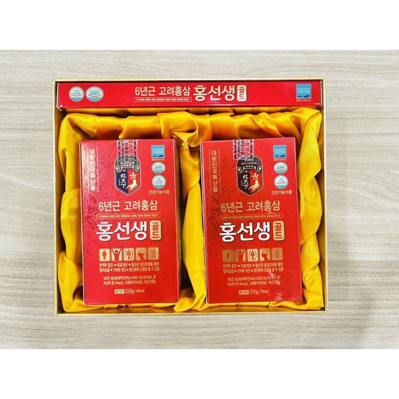 Cao Hồng Sâm Cao Ly Cô Đặc HONG SON GENG GOLD Hộp 2 lọ x 250g