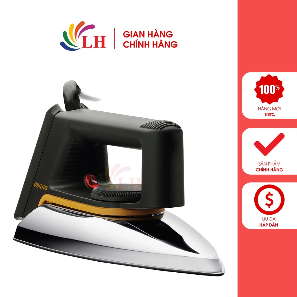 Bàn ủi khô Philips HD1172/01 - Hàng chính hãng