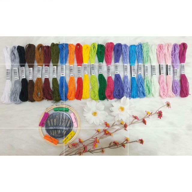 Set chỉ thêu 24 màu