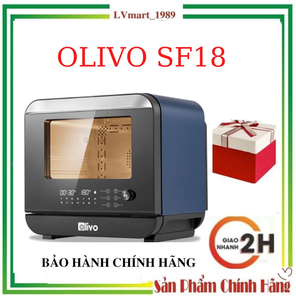 Nồi Chiên Hơi Nước OLIVO SF18 - 50 Chức Năng - Dung Tích 18L - Công Suất 2450W