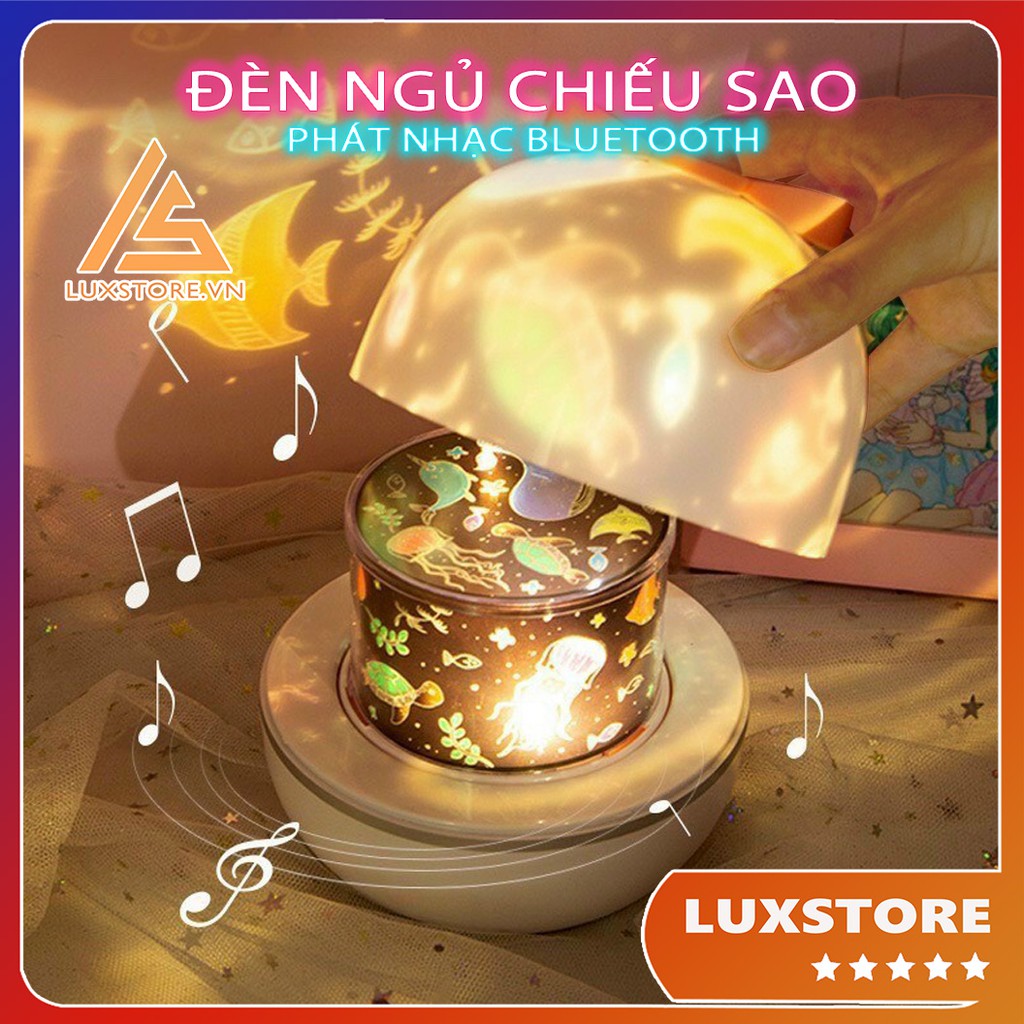 ĐÈN NGỦ CHIẾU SAO PHÁT NHẠC BLUETOOTH CHIẾU TRẦN XOAY TỰ ĐỘNG SIÊU ĐẸP CHO MẸ VÀ BÉ | BigBuy360 - bigbuy360.vn