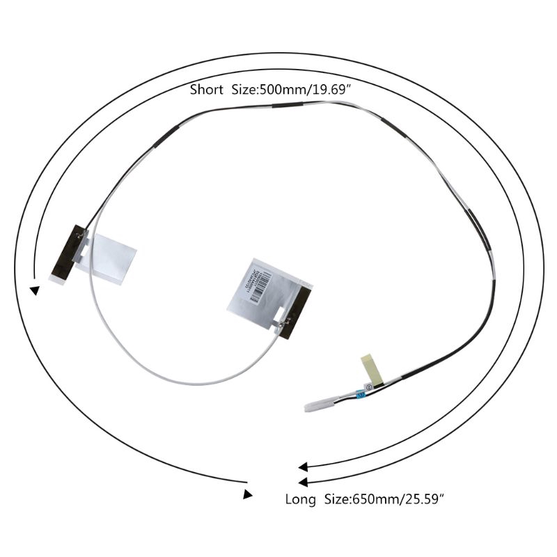 1Pair NGFF M.2 Wireless IPEX MHF4 Antenna WiFi Cable for In-tel AX200 9260 9560