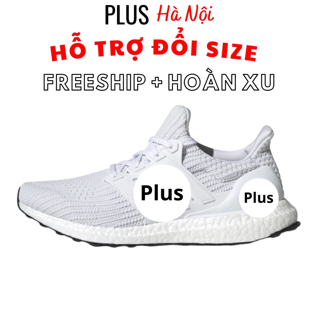 Giày thể thao sneaker 𝐀𝐃𝐈𝐃𝐀𝐒 utrboot - thân giày vải đế cao su xốp nén liền - cổ thấp đế cao 4cm - màu sắc trắng