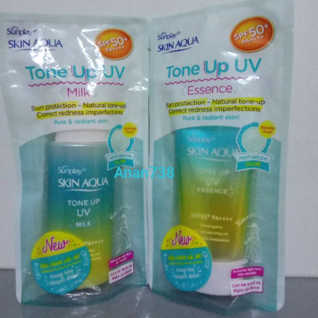 Sữa chống nắng hiệu chỉnh sắc da Mint Green Sunplay Skin Aqua Tone Up UV Milk 50ml