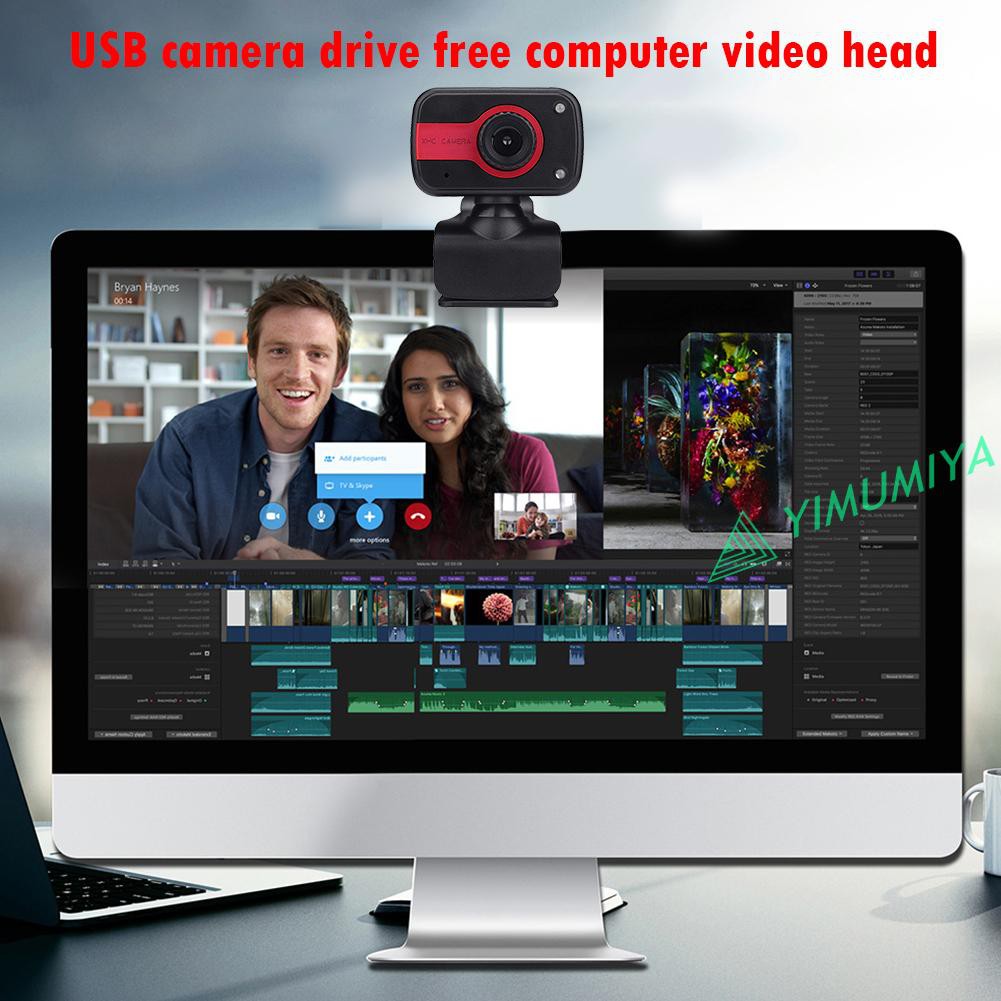 Webcam Yi Usb Hd Webcam Với 2 Đèn Led Có Kẹp Gắn