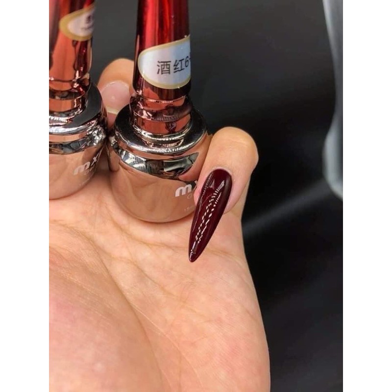 Sơn gel mxbon   đỏ chai 15ml