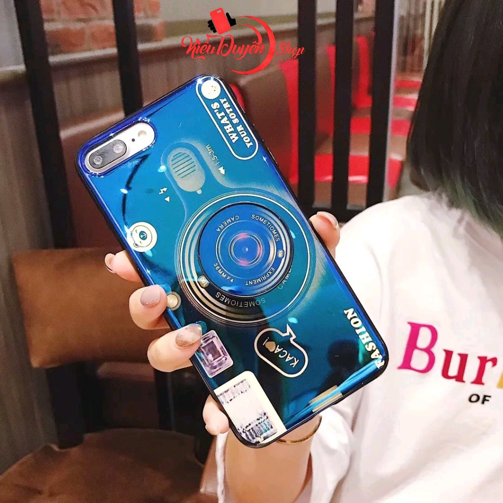 Ốp lưng Iphone hình máy ảnh 5,5s,6,6s,6 Plus,6s Plus7,8,7 Plus,8 Plus,X,Xs,Xs Max,XR,11,11 Pro Max tặng giá đỡ và dây