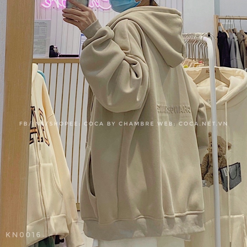 [KN0016]🌧 Áo khoác HOODIE ZIP nỉ bông dày in dập nổi 37 CHANGE (Có sẵn/ảnh thật) | BigBuy360 - bigbuy360.vn