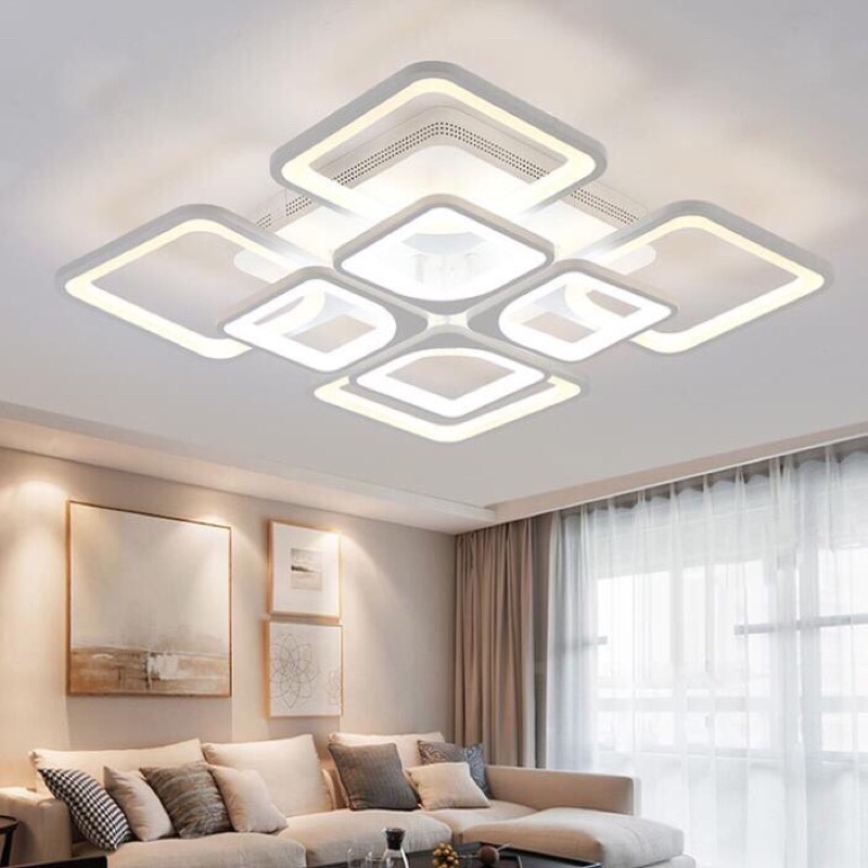 ĐÈN ỐP TRẦN TRANG TRÍ VUÔNG 5-8 Cánh Hàng Chuẩn