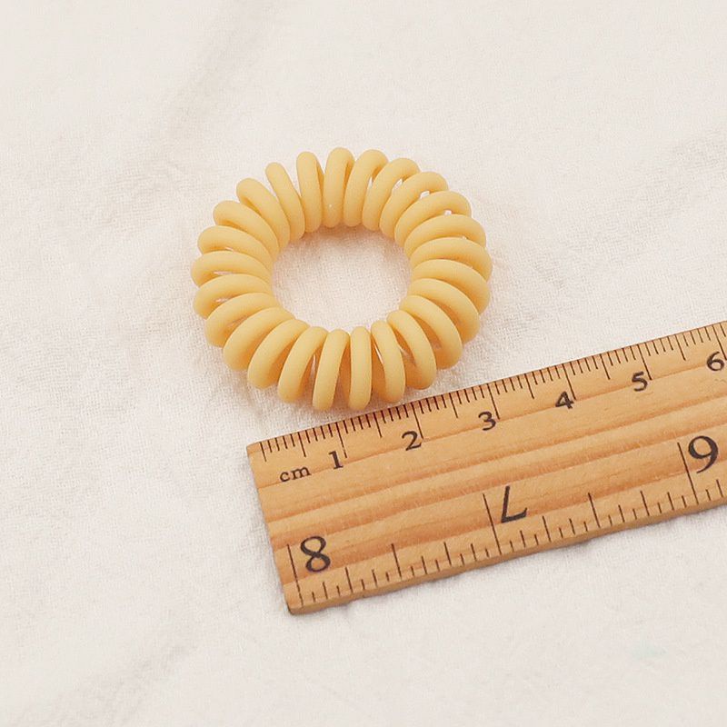 Dây cột tóc lò xo nhám, màu pastel xinh xắn cho nữ