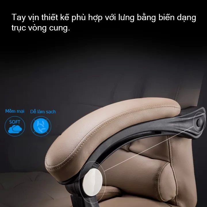 Ghế giám đốc,ghế văn phòng bọc da cao cấp có massage lưng chống mỏi,gác chân ngả lưng tựa đầu hàng nhập khẩu