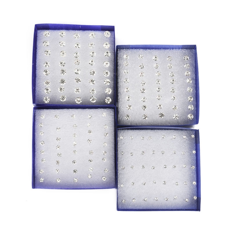 Bông tai pha lê phong cách Hàn Quốc