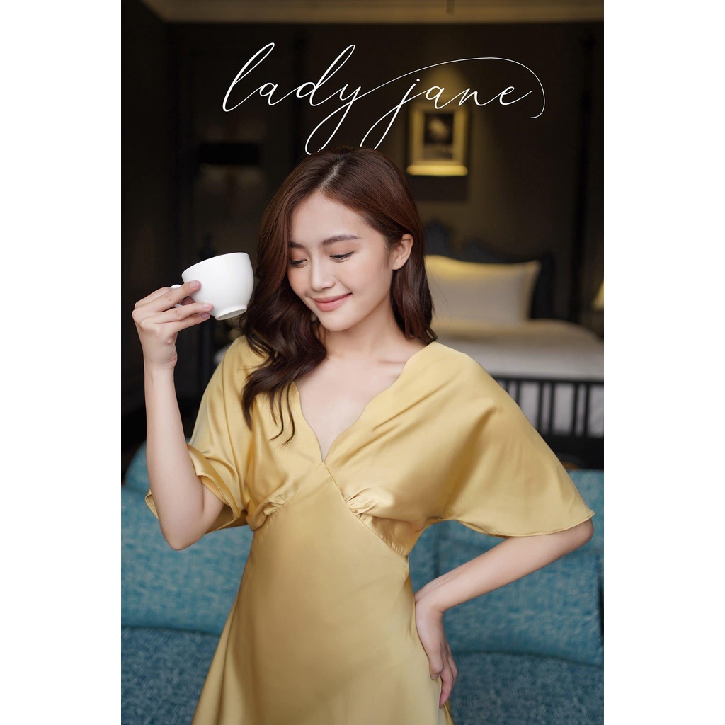 Váy ngủ có tayt Charmeuse ZAM Luxury cao cấp