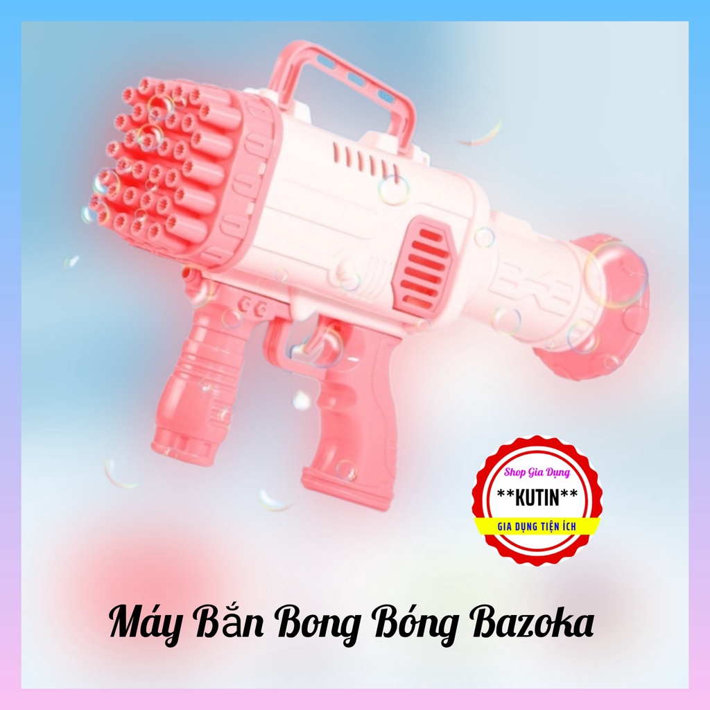 Súng Bắn Bong Bóng - Súng Bắn Bóng Xà Phòng Loại Lớn 32 Nòng Siêu Ngầu Cực Cool