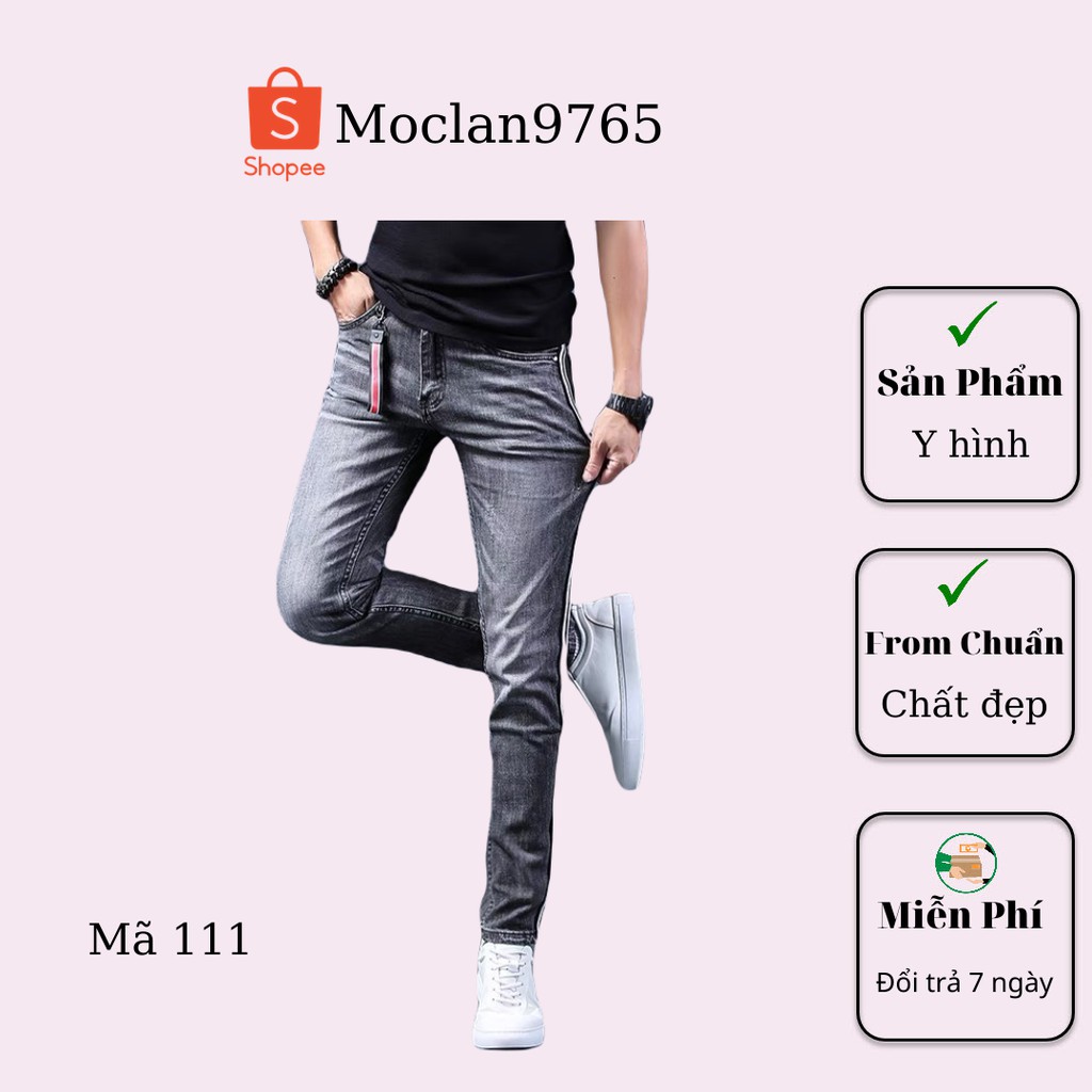 Quần jean nam cao cấp, chất liệu bò ( jean ) mềm mịn, from chuẩn, có nhiều mẫu đi kèm Moclan74
