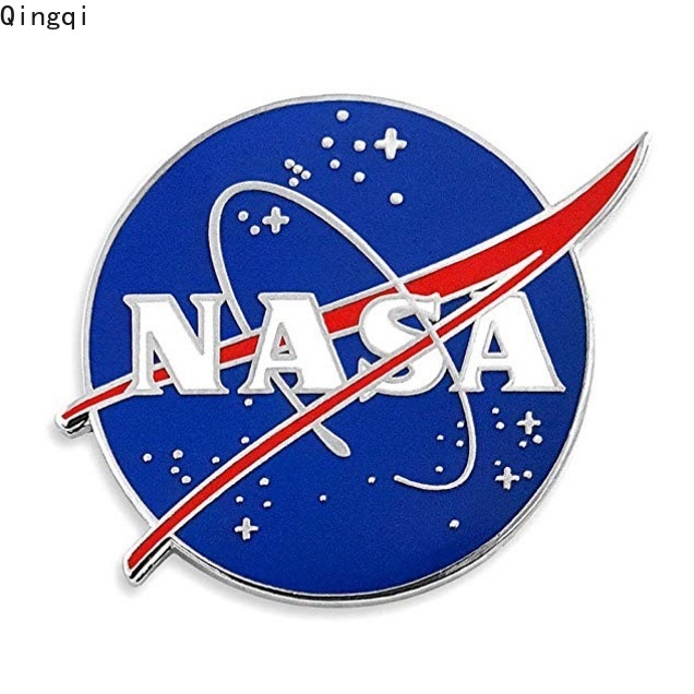 Ghim cài áo MISS ZOE hình biểu tượng không gian màu xanh dương thời trang