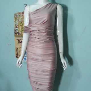 Đầm body xếp nhún eo