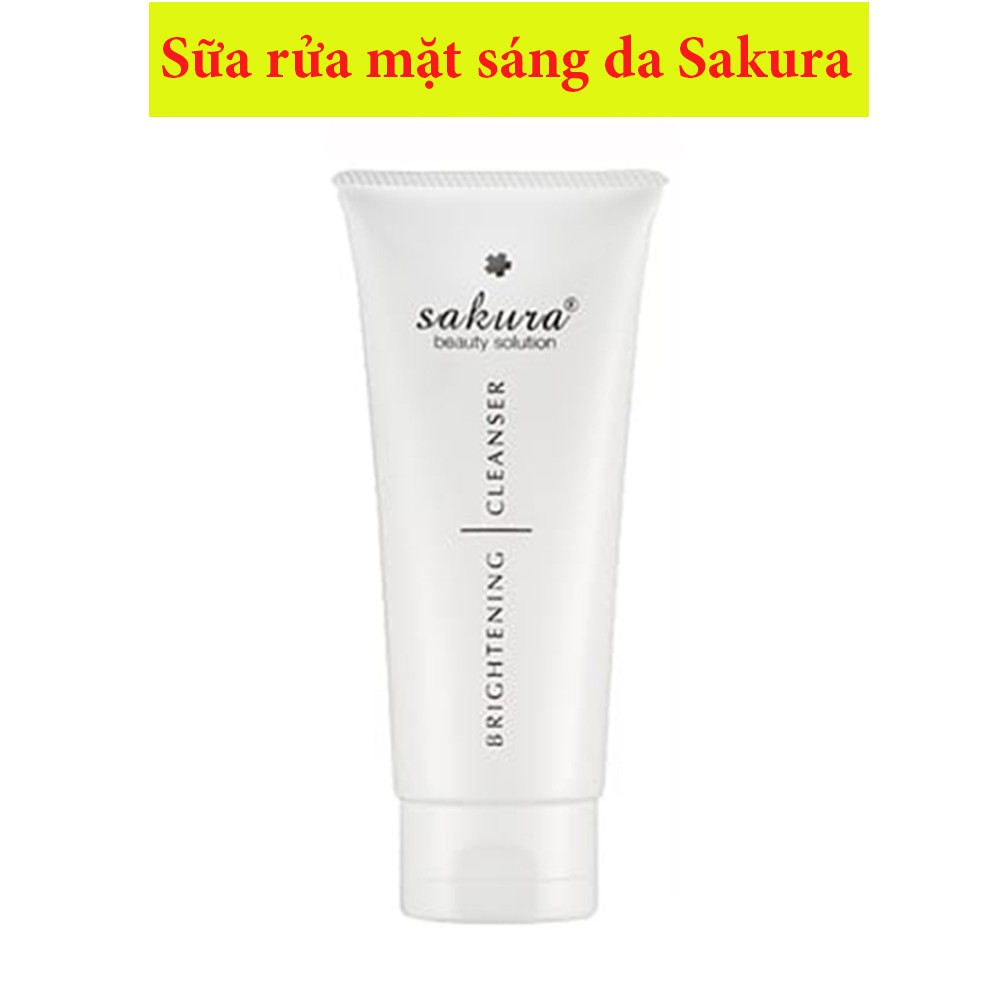 Sữa rửa mặt trắng da Sakura Whitening Facial Cleanser 100ml | Shopee Việt  Nam