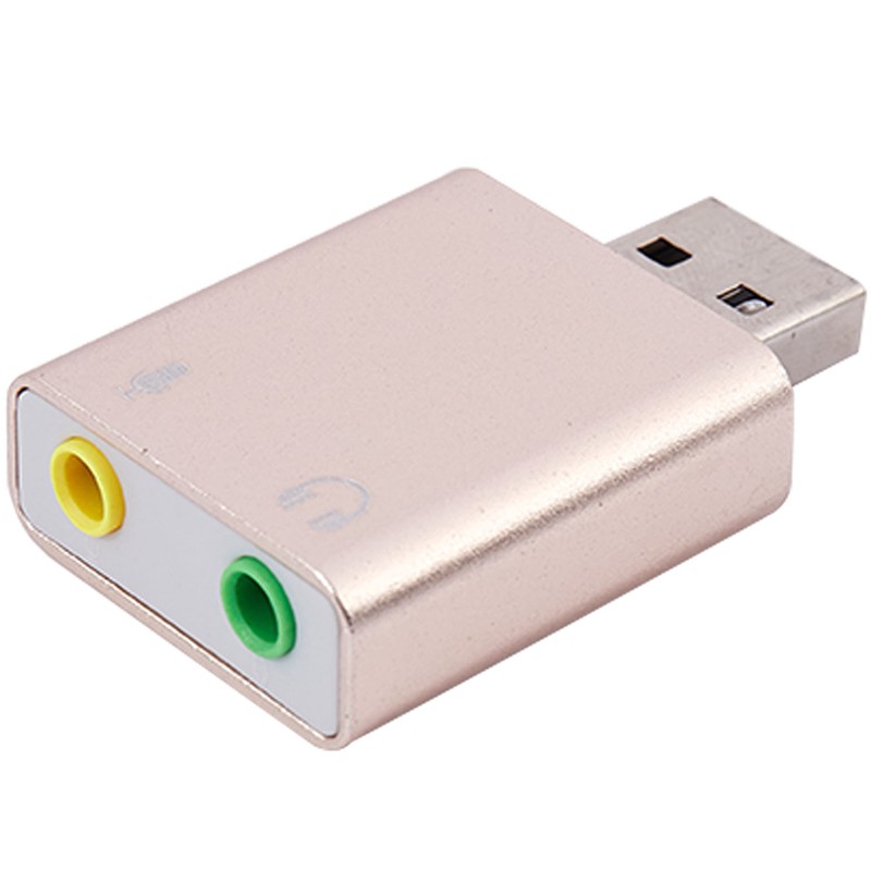 Card Âm Thanh Chuyển Đổi Usb 7.1 Sang Jack 3.5mm Cho Pc / Laptop