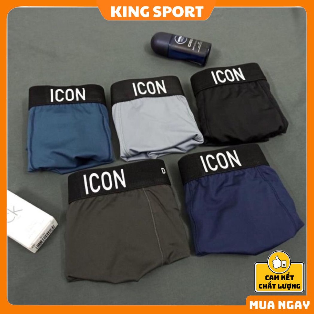 Quần sịp đùi nam cao cấp  thun lạnh boxer thông hơi thoáng khí vải thun cotton co dãn bốn chiều mềm mịn ICON KING SPORT