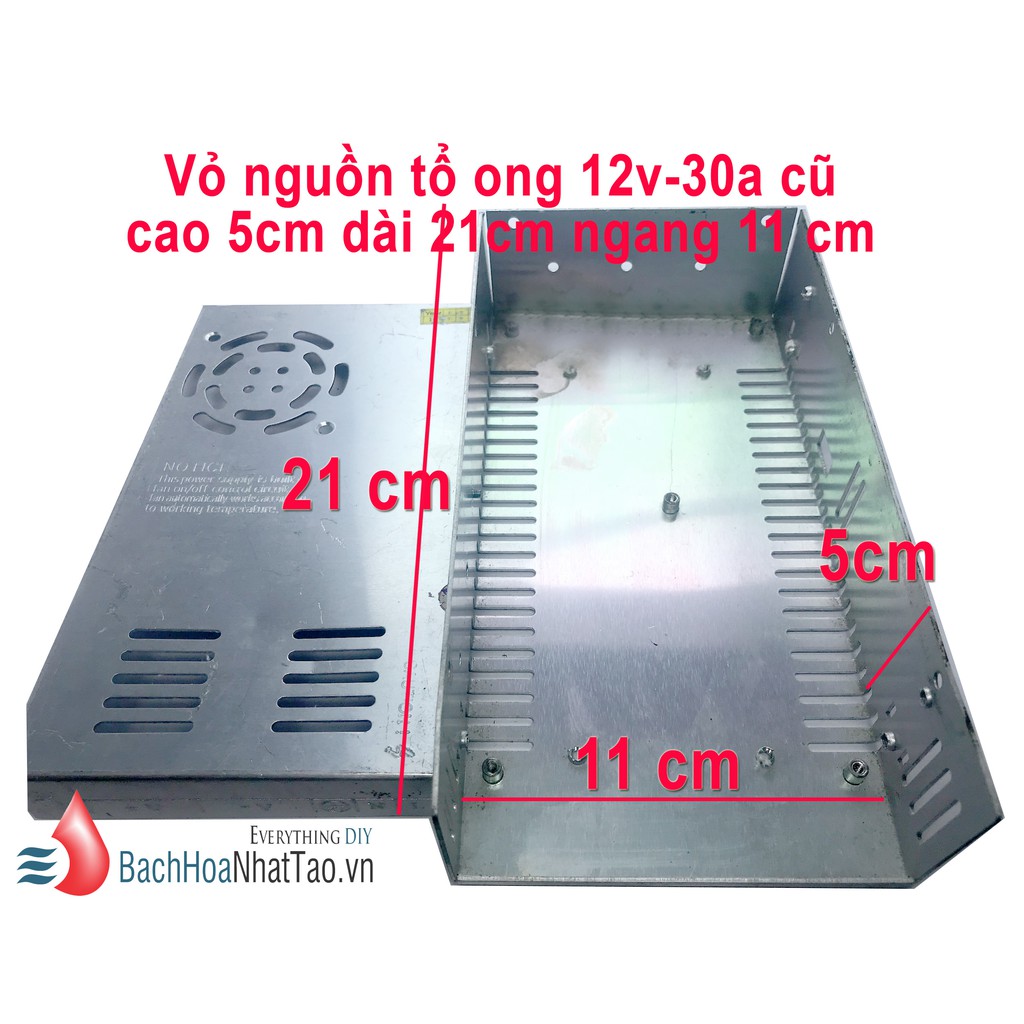 Vỏ nguồn tổ ong 12v-30a cũ