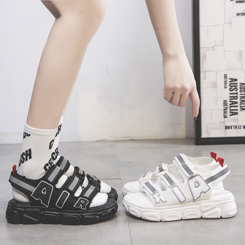 Sandal ulzzang Quai Viền Phản Quang Kiểu Dáng Hàn Quốc - Giày Sandal air 3 Nữ Dưới 7cm