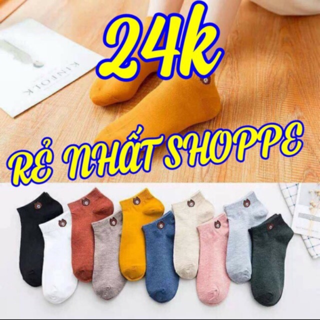 Combo 10 sét tất gấu