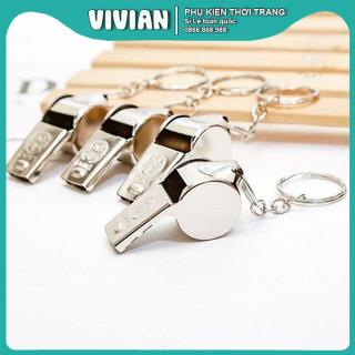 Còi Trọng Tài Thể Thao Chất Liệu Inox và nhựa Cao Cấp, Bền Và Nhiều Màu Sắc