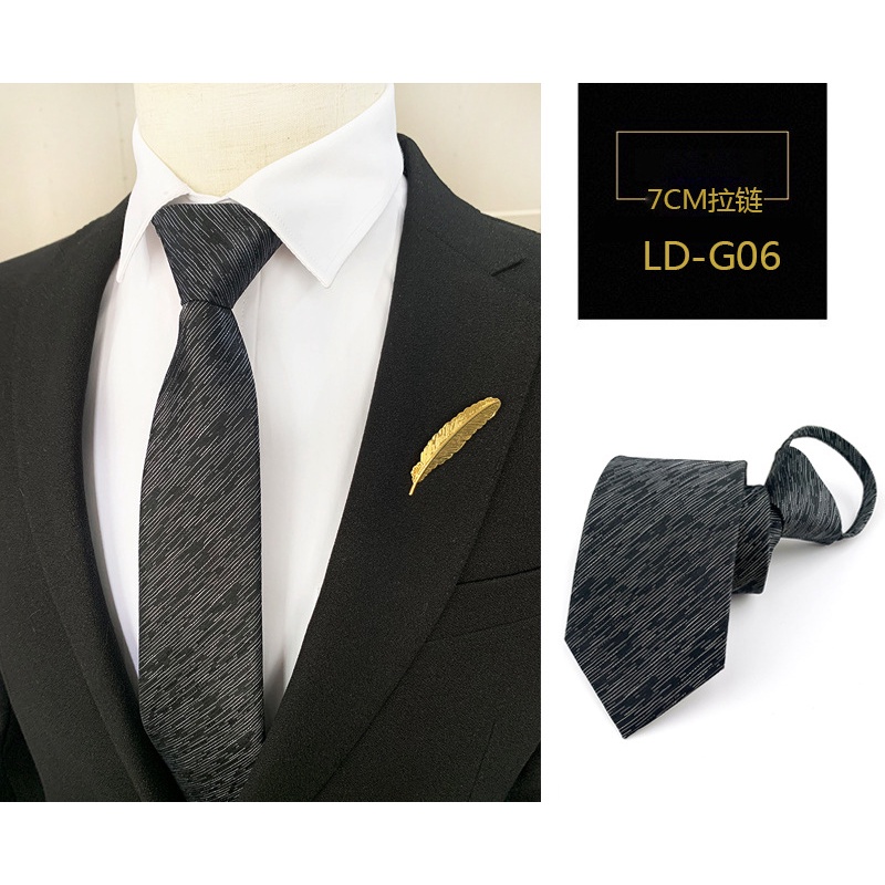 Cà Vạt 7CM Họa Tiết Sọc Caro Màu Trơn Có Thể Điều Chỉnh Cho Nam