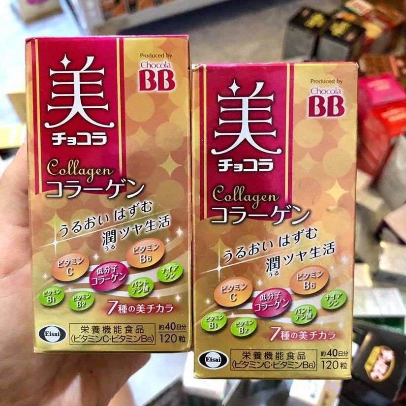 Viên Uống Đẹp Da, Xóa Vết Thâm BB Chocola Collagen Nhật Bản - HÀNG CHUẨN BAO CHECK