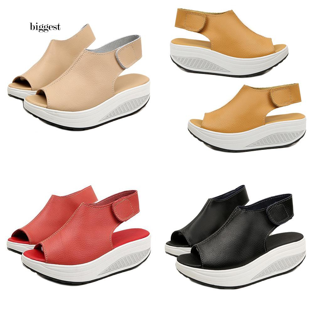 Giày sandal đế xuồng kiểu dáng hợp thời trang dành cho nữ