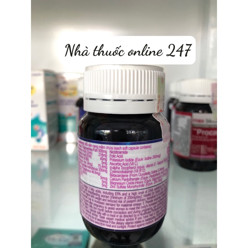 PM Procare Diamond lọ 30 viên Bổ sung đầy đủ vitamin cho mẹ bầu, cho một thai kỳ khỏe mạnh hạnh phúc vuông tròn