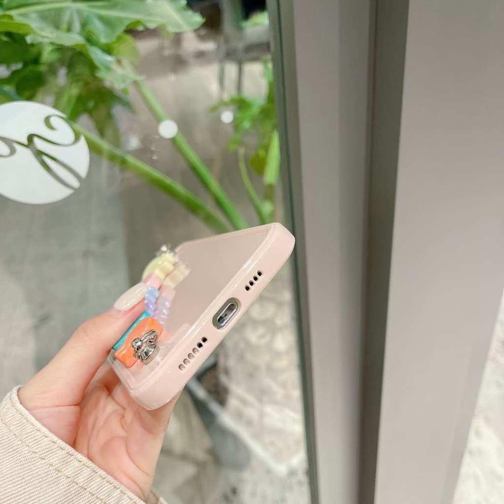 Ốp Điện Thoại Phối Dây Đeo Hình Thỏ Dành Cho Iphone 7 8 Plus 11 Pro Iphone 11 Pro Max 12 12 Pro 12 Promax