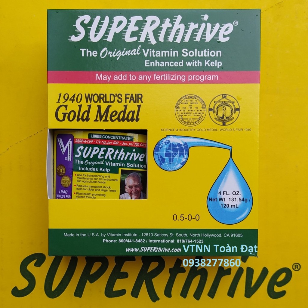 [tặng ống rút thuốc] Thuốc Superthrive kích thích sinh trưởng cho Lan, phân bón lá Super Thrive