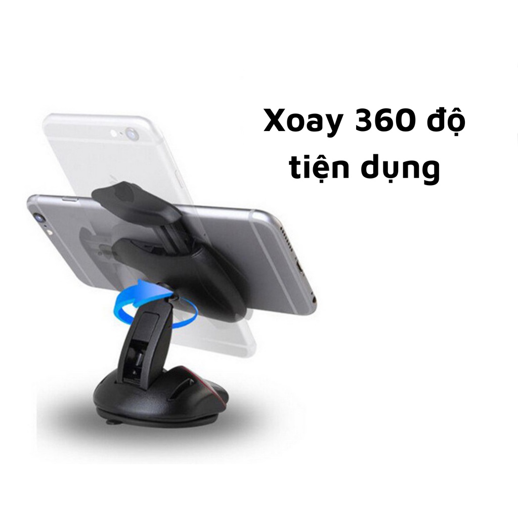 Giá đỡ kẹp điện thoại xoay 360 độ cho ô tô, xe hơi